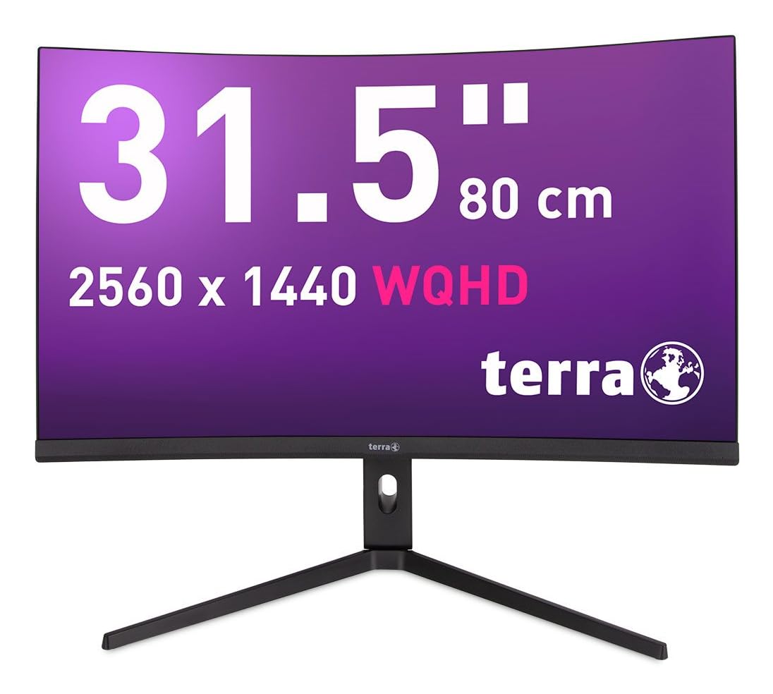 Terra Zakrzywiony monitor 80.0 cm 3285W HA - WQHD, VA, 180Hz, USB-C, HDMI, DisplayPort, HDR, FreeSync, regulacja wysokości, czarny