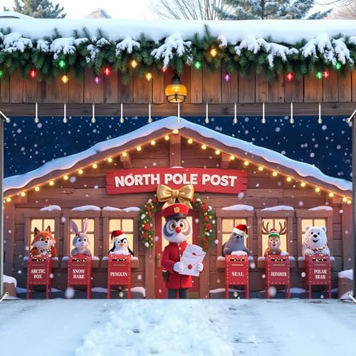 Christmas Garage Door Cover