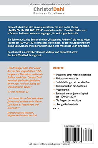 Audits nach ISO 9001:2015 einfach erklärt: Die Fragen des Auditors für jedes Kapitel der ISO 9001:2015