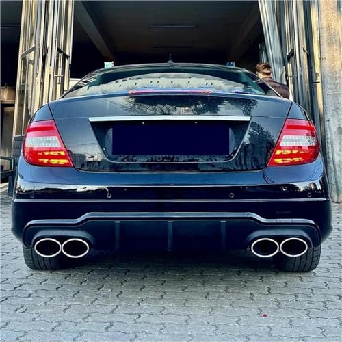 Embouts d'échappement Mercedes W204 version quad avec silencieux 26cm - 5