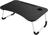 Mesa Dobrável Portátil Articulada para Notebook Laptop – Uso em Home Office Cama Sofá Escritório Com Porta-Copos Suporte Ergonômica MDF Reforçado Leve Dobrável Porta Tablet Linha Premium Cor Sortida