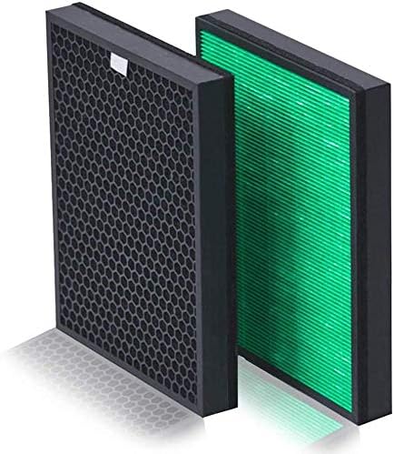 400/400S Replacement Filter for Coway AIRMEGA Max2 Air Purifier, True Green HEPA and Active Carbon Filter Set, AP-2015-FP