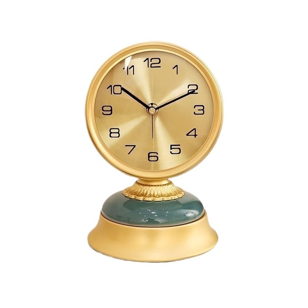 S5b8W3g7 Mantel Clocks Table Clocks Living Room Home Desktop Clock Silent Non Ticking Art Desk for Bedroom Office Decorate
