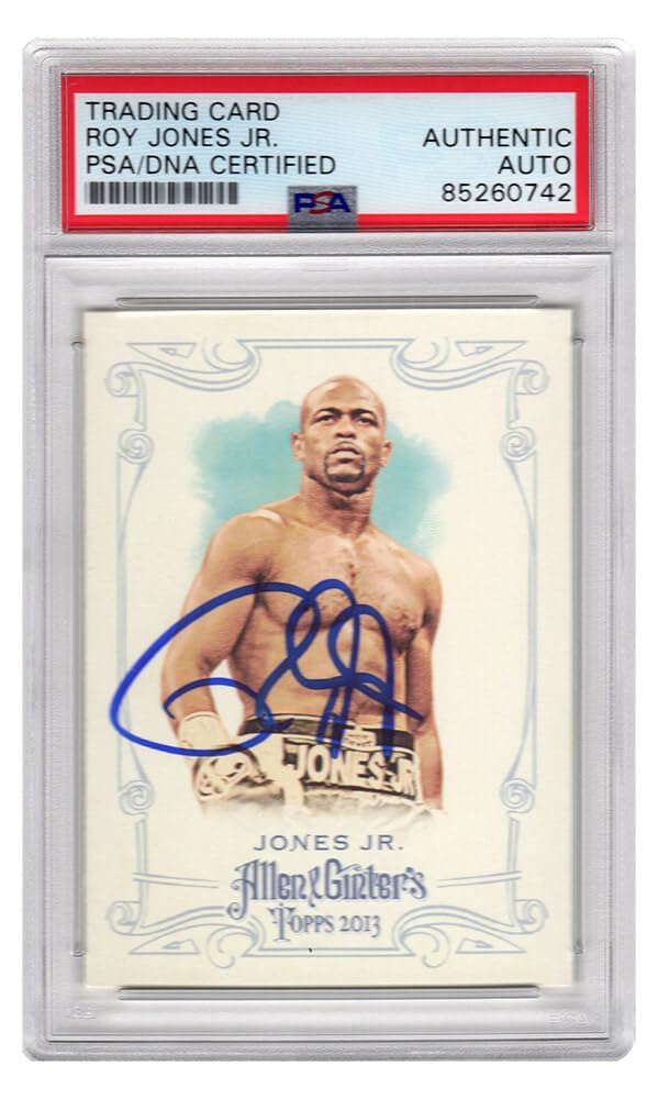 Roy Jones Jr. Signed 2013 Topps Allen & Ginter's Boxing Trading Card #17 - (PSA Encapsulated)