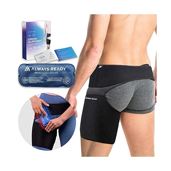 Always Ready Oberschenkelbandage zur Stützung der Leiste, Hüfte, Vorderen und Hinteren Oberschenkelmuskel, Hüftstütze…