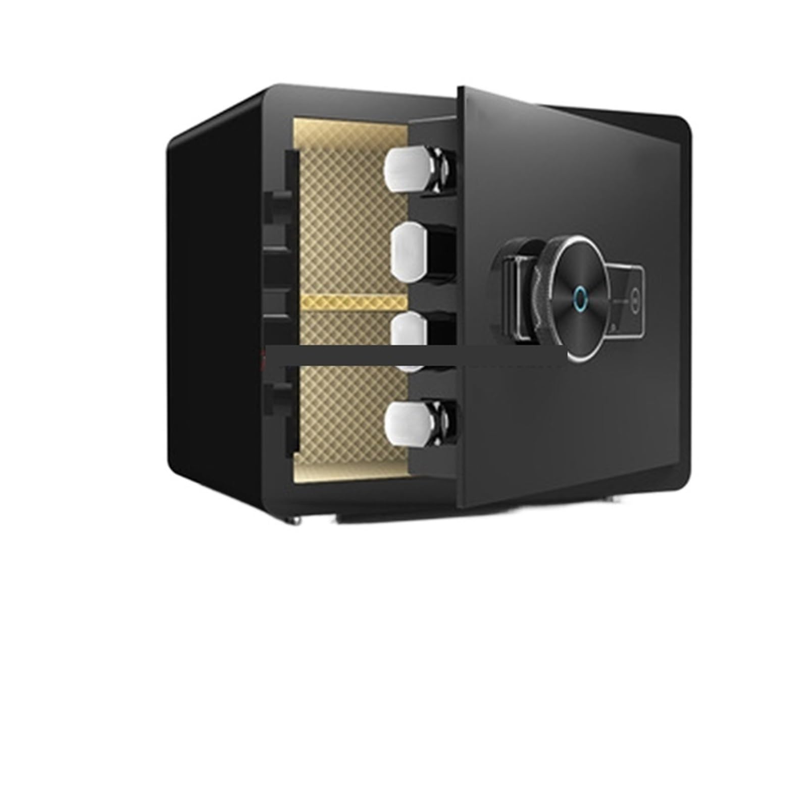 Sicherheitssafe, 20CM 25CM 30CM 35CM Home Hotel Büro Schloss Schrank Sicherheit Safes Biometrische Fingerprint Lock-Box Elektronische digitale Safe(20CM Black Password)