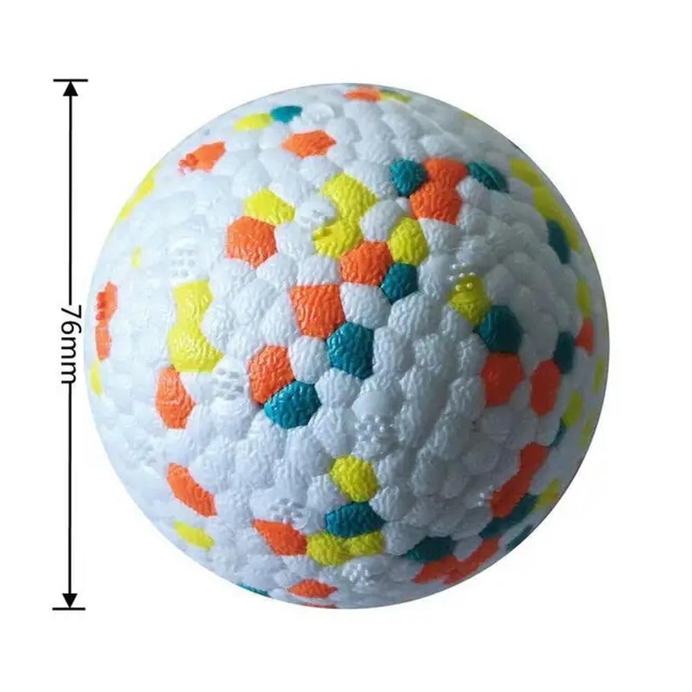 Zabawki dla szczeniąt, Zabawki dla psów Zabawka psa Solidna piłka Interaktywna zabawka Lekka popcornowa Gumowa do żucia Wysoka elastyczna gryzienia 2 szt. C 64 mm(A 75mm)
