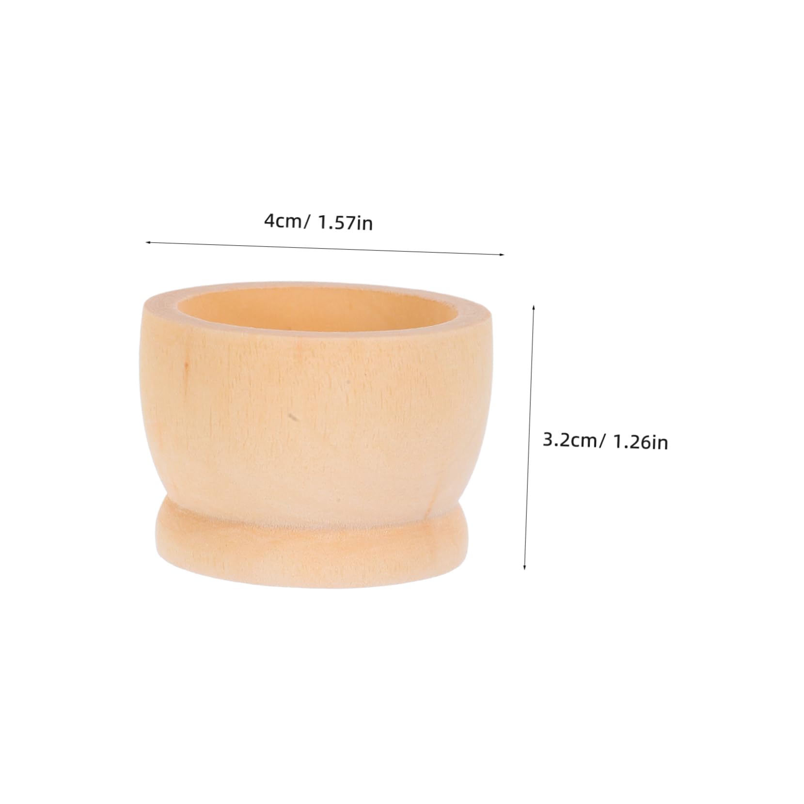 OSALADI 20Pcs Wooden Egg Cups Non Slip Easter Egg Holders for Home Decoration Smooth Surface Durable Wooden Material for Spring Party Supplies