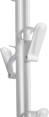 Miniatura 5 de Estante de encimera blanco con clip de resorte - 32 clips - (9 pulgadas de ancho x 10 pulgadas de profundidad x 24 pulgadas de alto) - Perfecto para