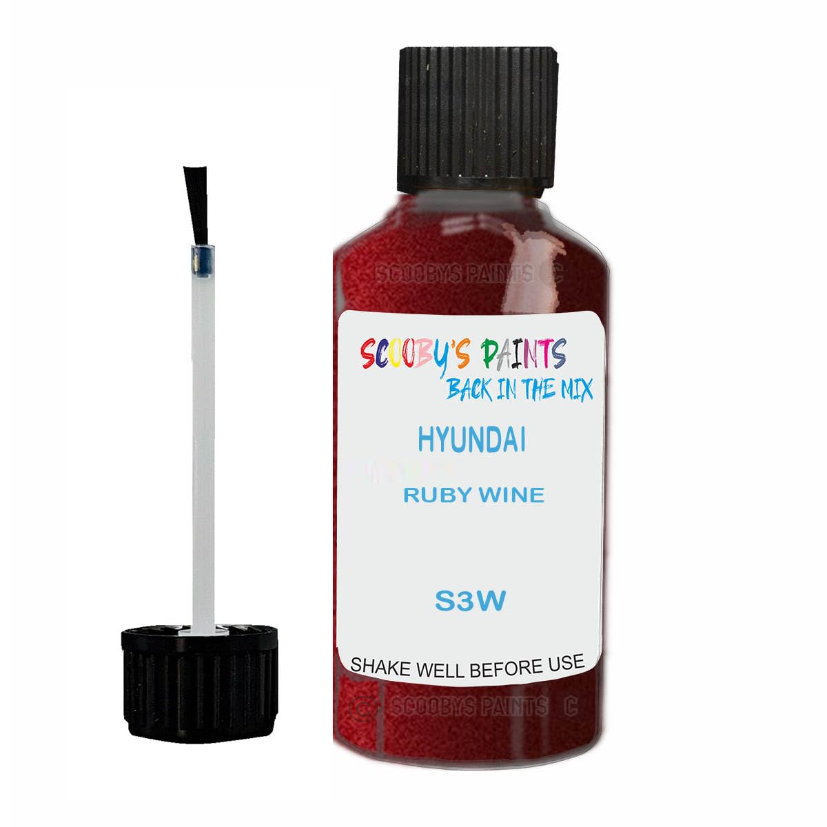 Scoobys Paints Back In The Mix Ruby Wine Touch Up Paint For Hyundai S3w Metallic