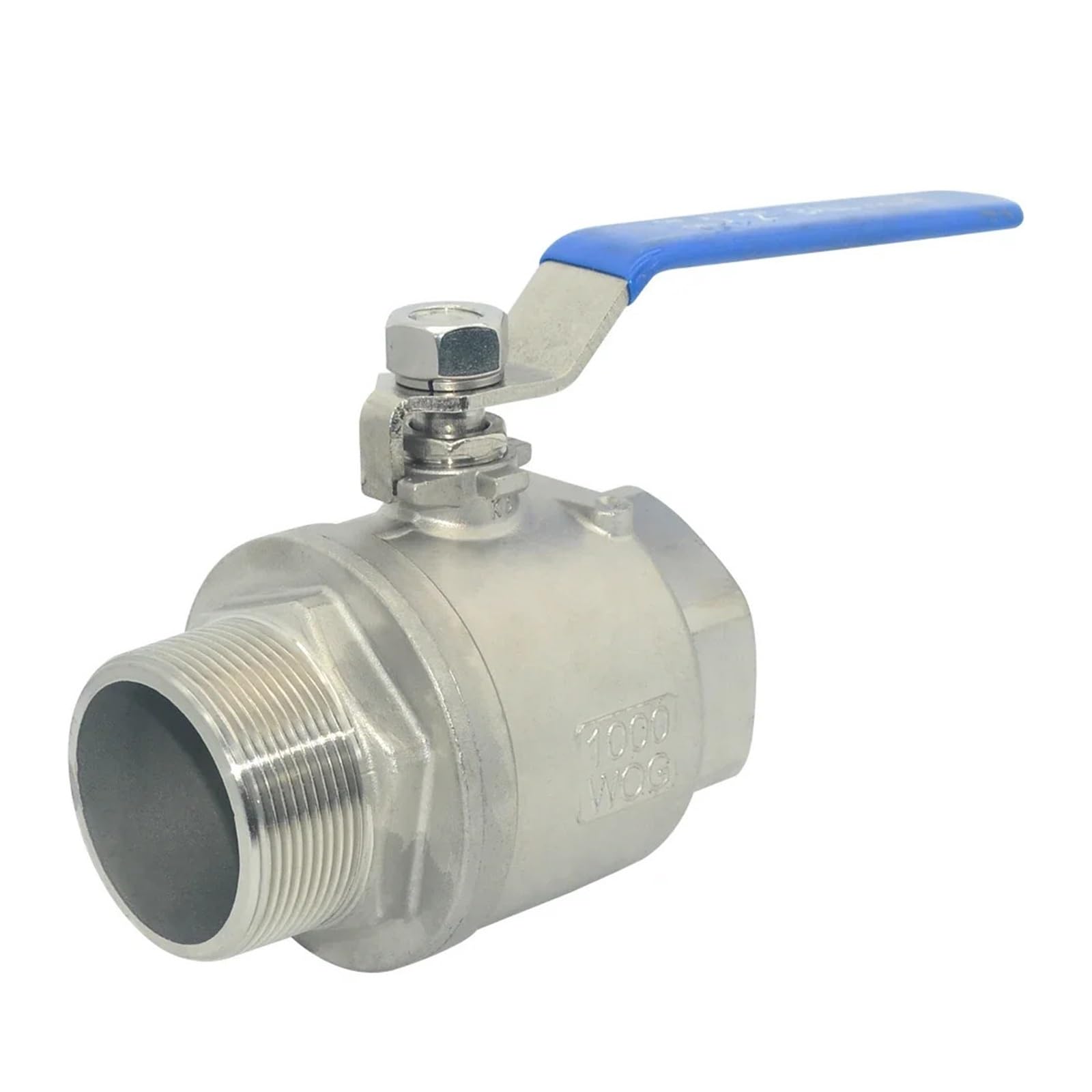 1 Uds 304 válvula de bola 2P acero inoxidable 1/4 3/8 1/2 "3/4" "2" BSP adaptador instalación del interruptor aceite Gas agua rosca macho y hembra(2")