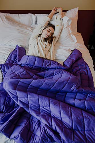 Cmfrt Weighted Blanket For Kids - | 100% Soft Breathable Cotton (41”X56” – 7 Lb) | Get Quality Rest | One Piece Design | (Perfect For 60 Lb Individual) #TOP5