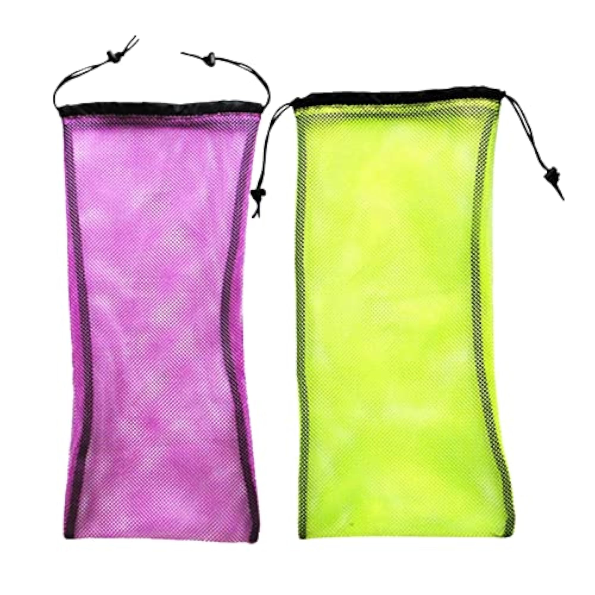 Portable Drawstring Mesh Bag Carry Sack for Diving Gear, 2pcs Set