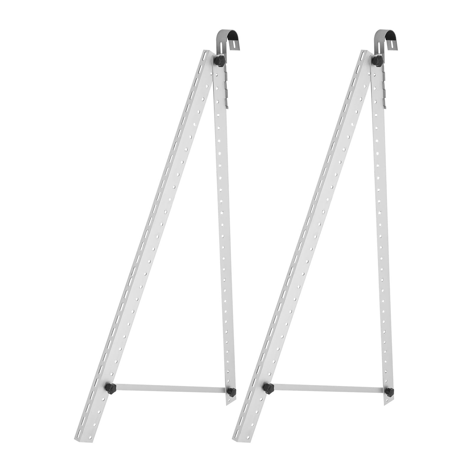 Supporto per pannello solare, 2 set, montaggio a parete a tetto piatto, angolo regolabile, per centrali elettriche, balcone, garage