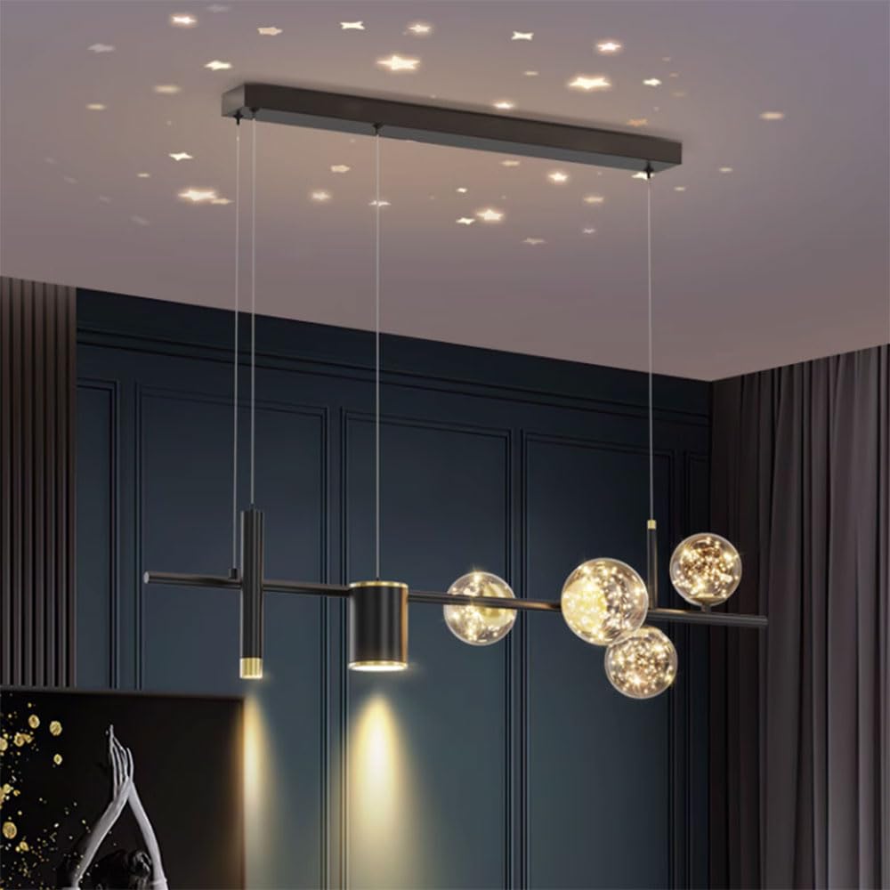 KXEcoLife Ceiling Pendant Light Fixture Multi-light Spherical Chandelier Nordic Lighting LED Decor Modern Luxurious for Restaurant Bar Clubho