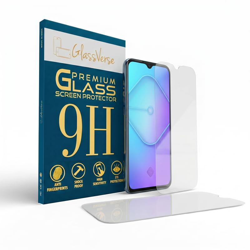 Image of GlassVerse PureView Tempered Glass for Vivo S1 Pro | Crystal Clear, 9H Hardness Screen Protector, Edge to Edge, Case Friendly, Hassle-less Installation Kit Included. (Pack of 2)