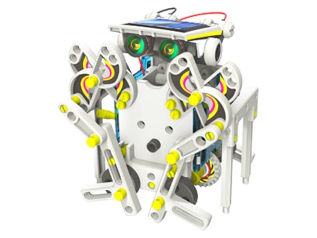 Velleman Kit Robot Solar 14 en 1, construye 14 Robots Que Funcionan con energía Solar, Set Educativo Stem, Juguete científico para jóvenes y Adultos, sin Pilas