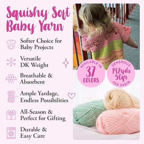 Knitpal 0727180104679 Cotton To The Core, Dk Hand Knitting And Crocheting Cotton Blend Heather Yarn With Halo, Washcloth -Blankets thumb #1