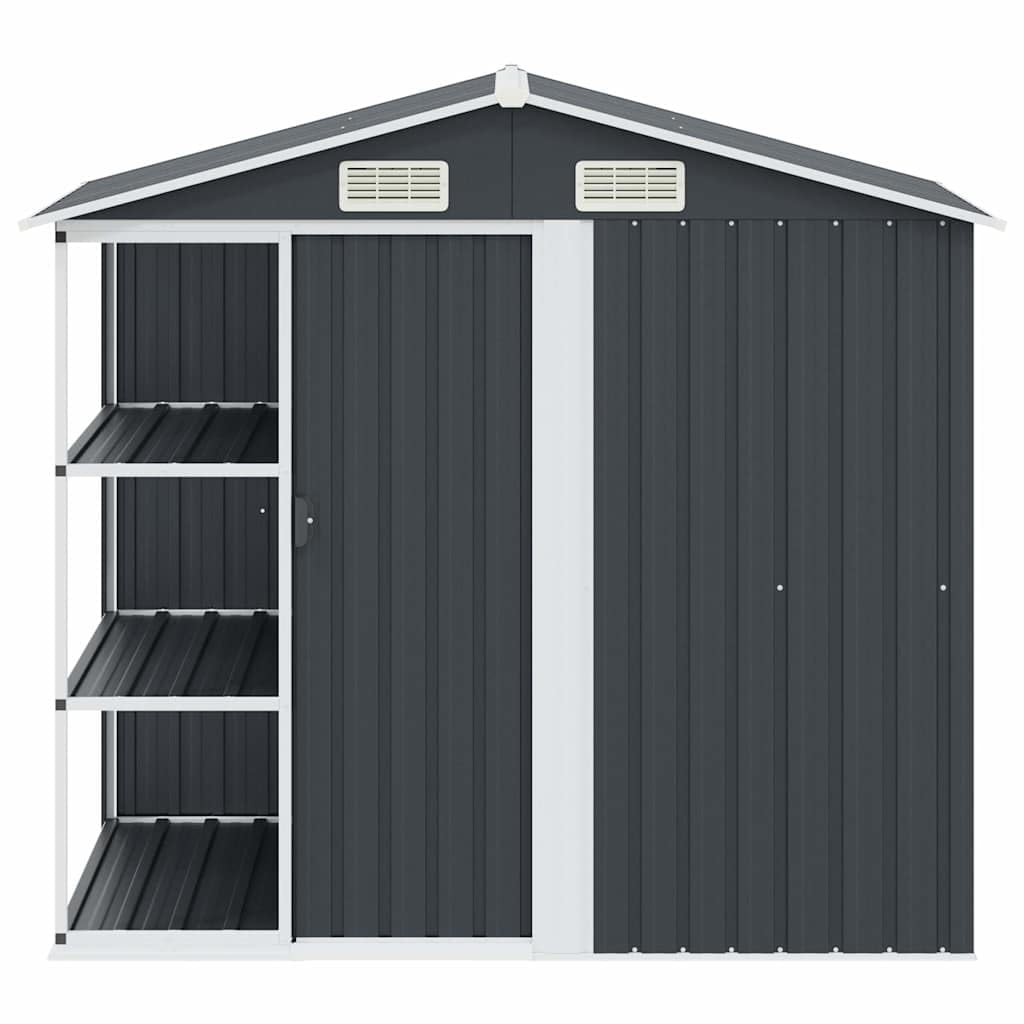Cobertizo Jardin Hierro Antracita 205x130x183 cm
