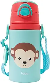 Buba Garrafinha De Aluminio Animal Fun Macaco Colorido