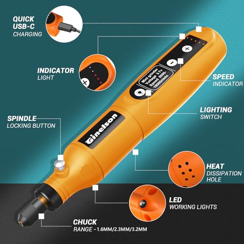 Mini Cordless 5-Speed Rotary Tool Kit