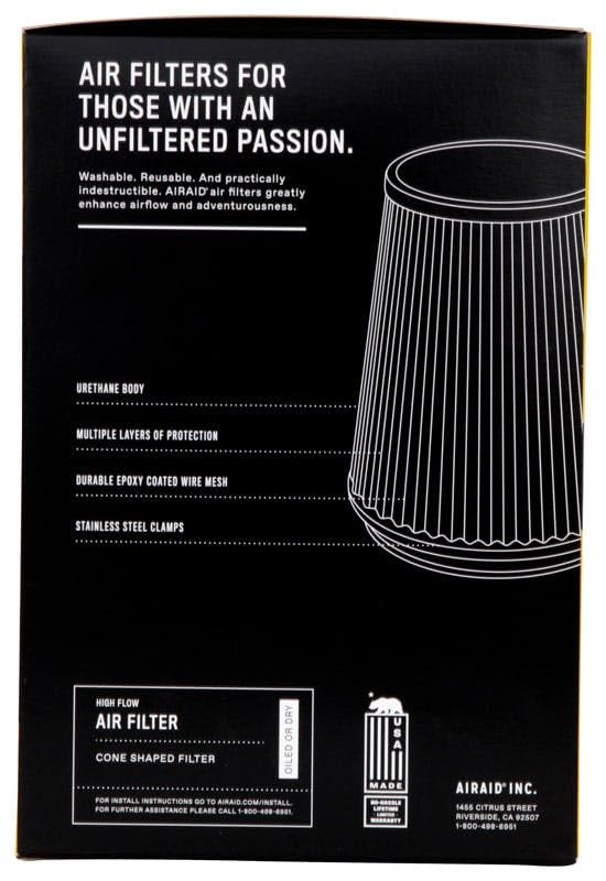 Image of Airaid 862-408 Blue Direct Replacement Premium Synthamax Dry Air Filter