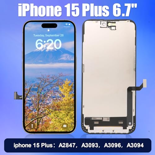 Image of for iPhone 15 Plus Screen Replacement, 6.7 inch FHD LCD Touch Display Assembly