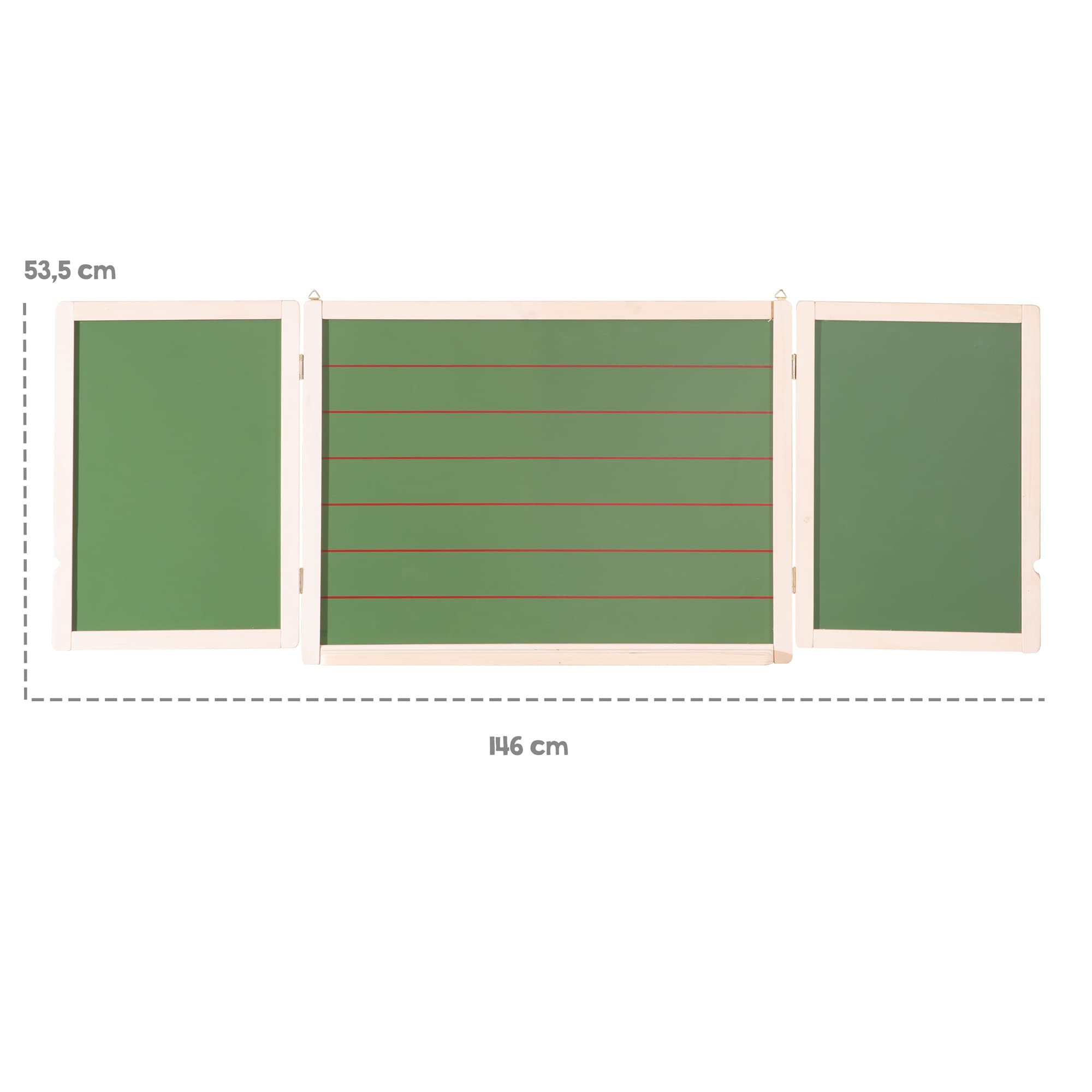 Tableau En Bois Double Face Avec Accessoires - Couleur Garden