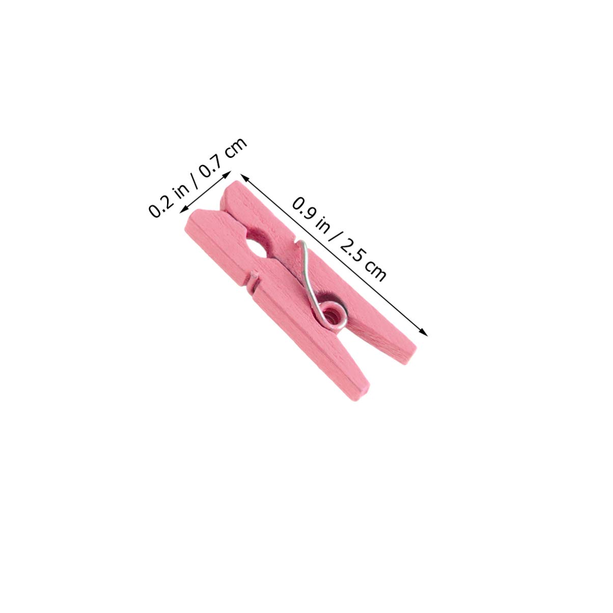 Mini Pinces à Linge En Bois Rose – Lot De 10 à 400, Neuf !
