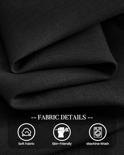 BTFBM Blazers for Women Business Casual 2026 Fall Clothes Lapel Open Front Winter Coats Work Office Suit Jackets Blazer(Black, Medium)