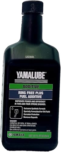 Yamaha Original OEM Yamalube ACC-RNGFR-PL-32 estabilizador de combustible y acondicionador sin anillo más aditivo de combustible botella de 32 onzas
