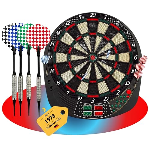 Best Sporting Dartscheibe elektronisch Coventry I Dartscheibe elektronisch mit LED-Anzeigen I...