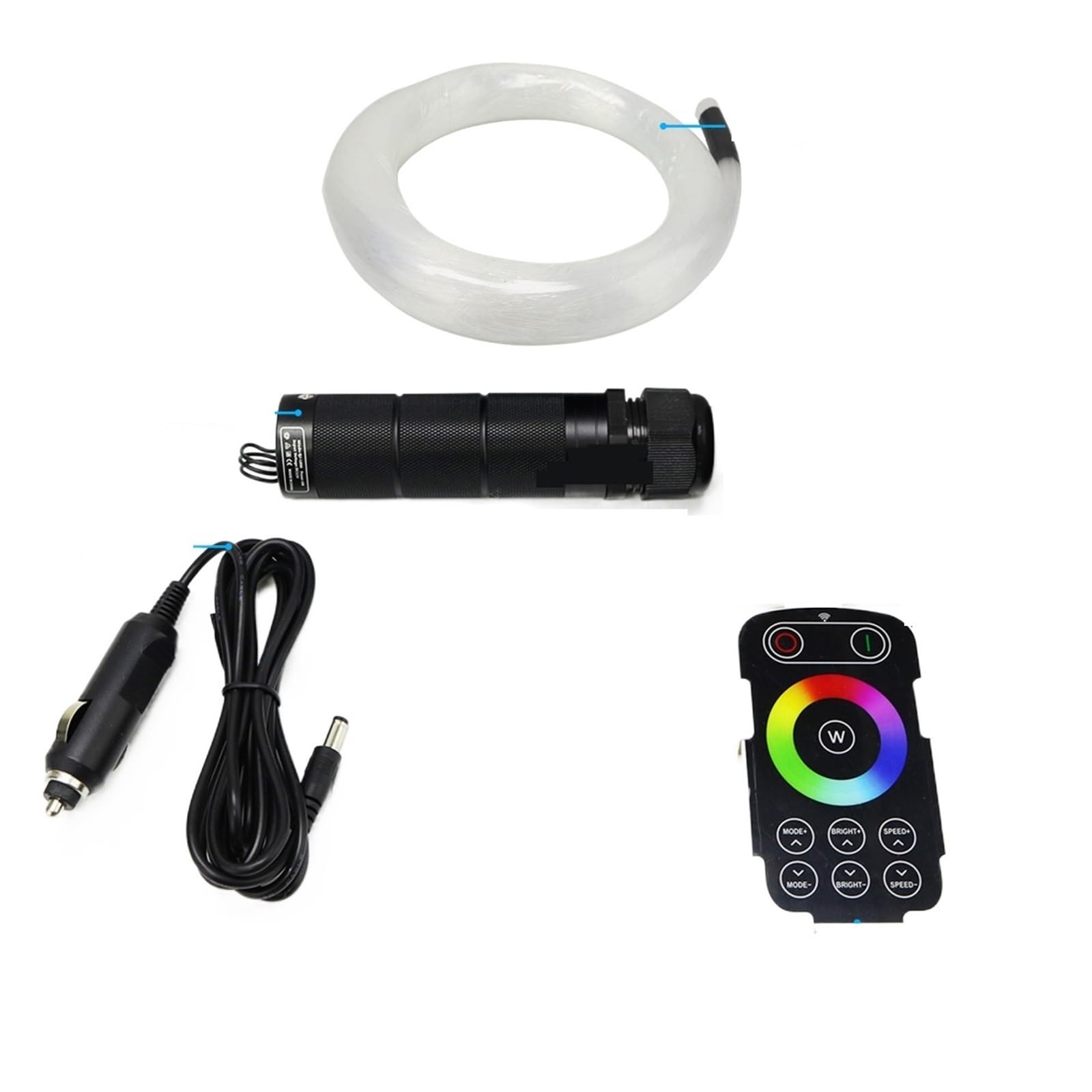 Cielo estrellado de fibra óptica con Bluetooth para techo de coche 6W RGB 6