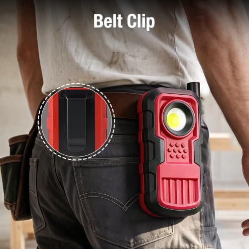 Lichamp Rechargeable COB Work Light, 2 Pack Magnetic LED Worklight - image 8