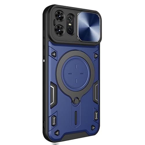 KOOLRIVER�EMotorola�݊��i Edge 50 Pro / 50S Pro �P�[�X �ϏՌ� �J�o�[ �}�O�l�b�g���ԍڃz���_�Ή� �����Y�ی� �X�^���h�@�\ �����O�t�� 2�d�\��(�_�[�N�u���[)