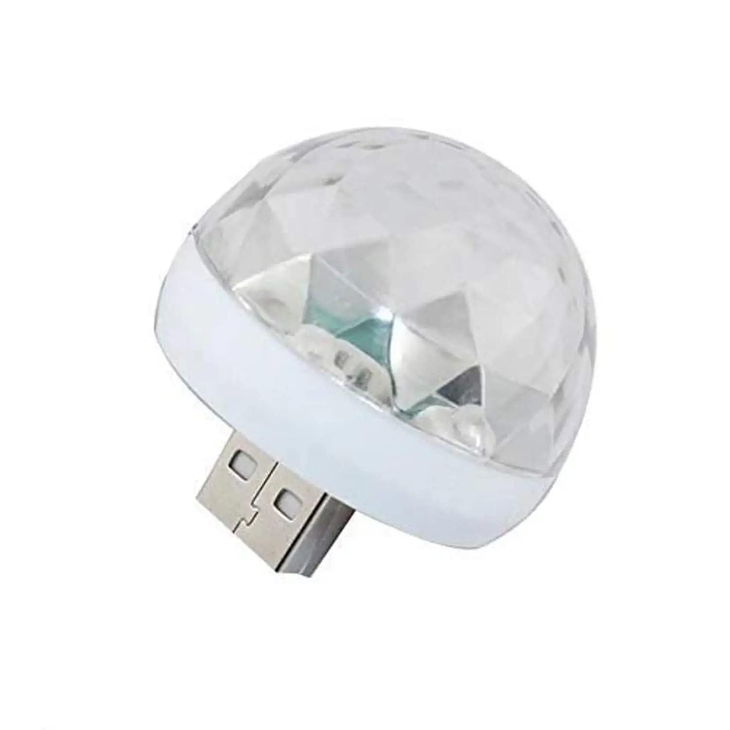 TECH TRENDS Mini Disco LED Magic Ball Sound Control DJ Stage USB Lights Colour Full Strobe RGB Lamp