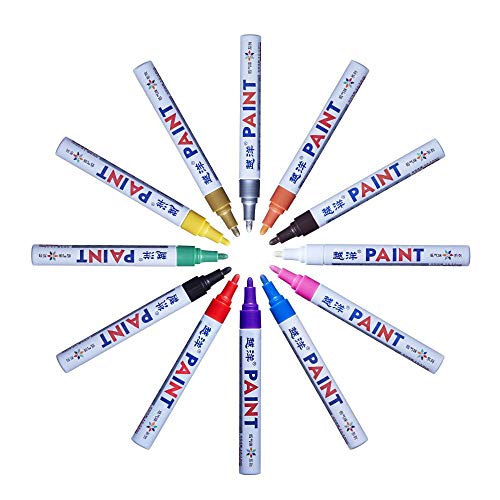 Non-Specific GENERIC 12Pcs Waterproof Permanent Paint Marker Pen For Car Tyre Tire Tread Rubber Metal thumb #8