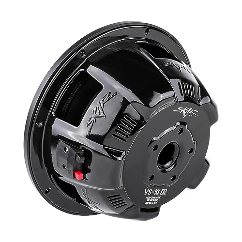 Skar Audio VS-10 D2 Inch 1000W Max Power Dual 2 Ohm Shallow Mount Car Subwoofer thumb #3