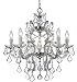 Crystorama 4335-CH-CL-MWP Maria Theresa Chandelier, 6-Light 360 Total Watts, Polished Chrome