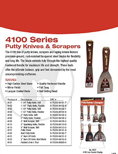 Couteau à mastic flexible Red Devil 4102 réparer fissures sans trace