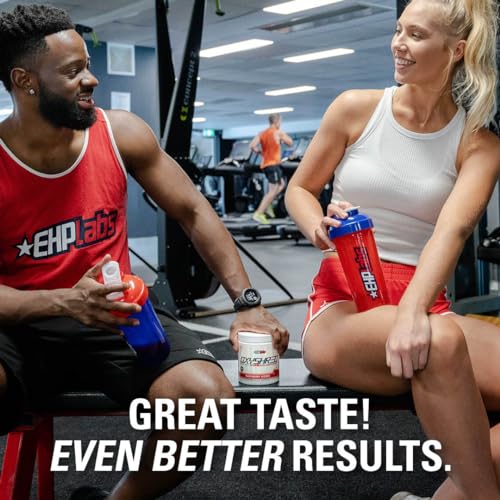 Image of EHP LABS OxyShred Non Stimulant Pre Workout Powder - Stim Free, Caffeine Free Preworkout for Men & Women - Non Stim Preworkout - Sugar Free Energy Powder - Raspberry, 60 Servings