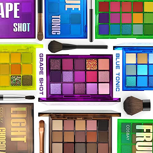 15 Colors Eyeshadow Palette,Matte Glitter Blue Eyeshadow Palette,Highly Pigmented Makeup Palette Long Lasting,Shimmer Eyeshadow Pallet Easy To Blend,Colorful Eyeshadow Palette Daily Party(Blue Tonic) #TOP5