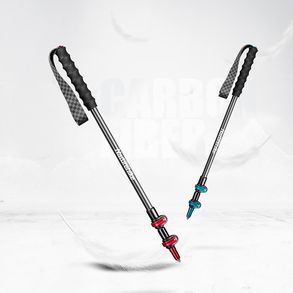 Amazon | Naturehike カーボン製 3段式 超軽量 伸縮トレッキングポール