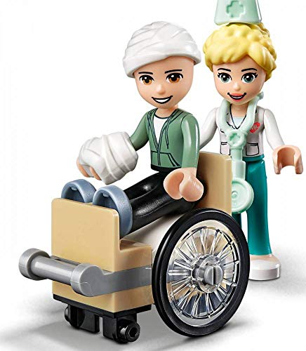 LEGO 41394 Friends Krankenhaus von Heartlake City, Spielzeug ab 6 Jahren mit Mini Puppe Emma und Krankenwagen – Ansicht 6