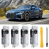 LOQOMI 4Pcs Car Door Lights Logo Projector - Clear LED Welcome Lights Projector Car Accessories Compatible with BMW Accessories 3 4 5 6 7 Series X1 X3 X4 X5 X6 Series