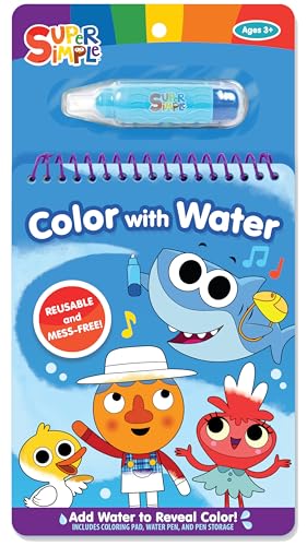 Super Simple Color with Water (Super Simple Kids Coloring Books)