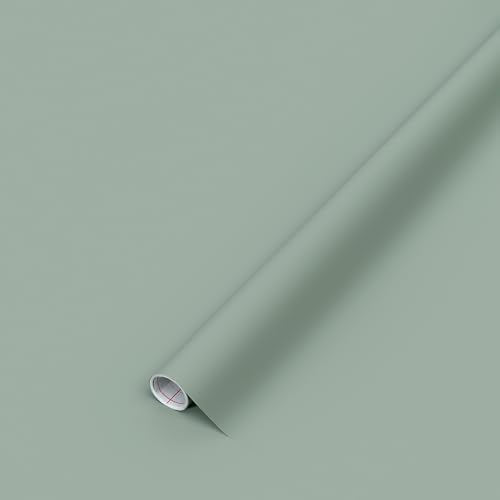 d-c-fix Möbel-Klebefolie Sage Green, 45 cm x 2 m - abwaschbare und selbstklebende Deko-Folie für Küche, Schrank, Tisch & Fensterbank - modern & nachhaltig