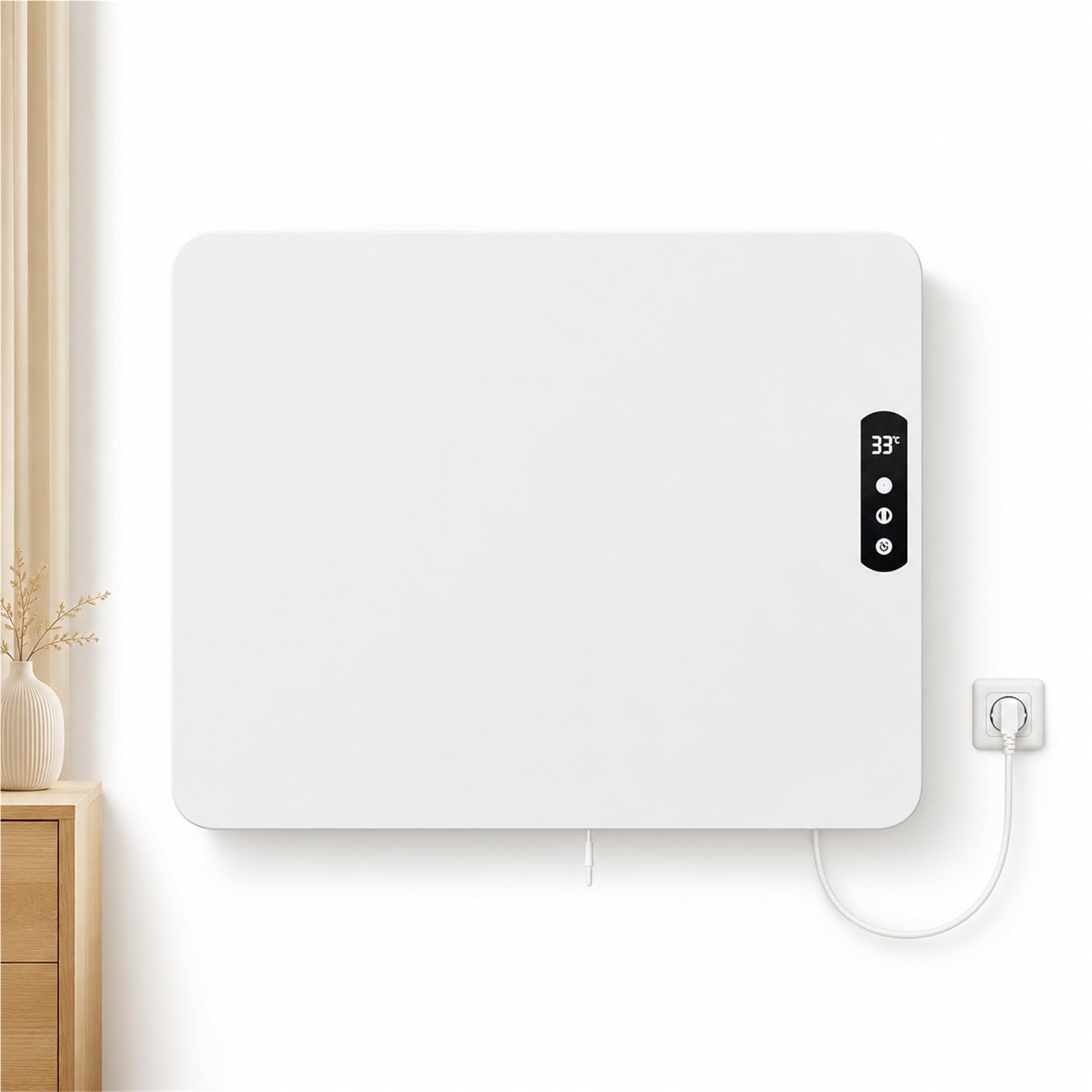 Calentador de convección de pared, calentador de panel de bajo consumo