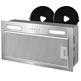 Kompatic Lane 50 KLN50SIEinbau Dunstabzugshaube, A+++, 50 cm, 450 m³/h, Aktivkohlefilter KCF4 inklusive, Abluft/Umluft, Elektronische Steuerung, LED-Beleuchtung, 3 Stufen + Boost, Silber