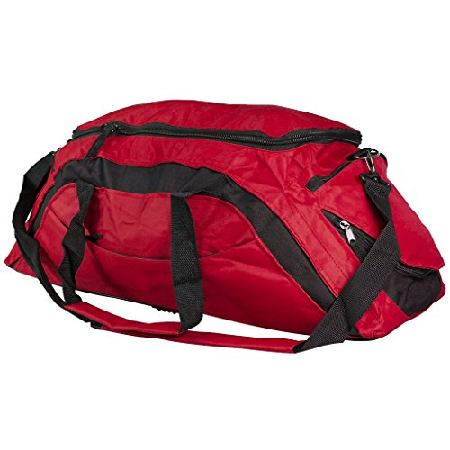 StyleKiste Leichte Reise- und Sporttasche Rot Modell Shark mit Schuhfach